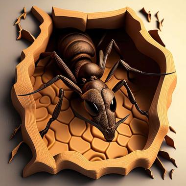 3D model Polyrhachis browni (STL)