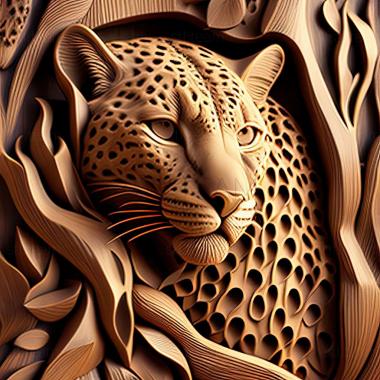 3D модель Гімантуровий леопард (STL)