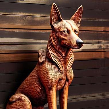 3D model Australian Kelpie dog (STL)