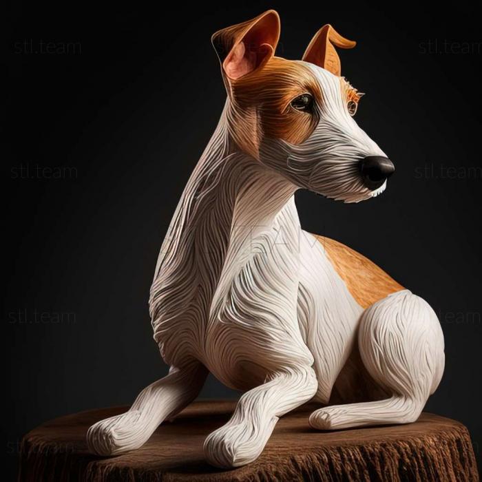 3D model Smooth  haired fox terrier dog (STL)