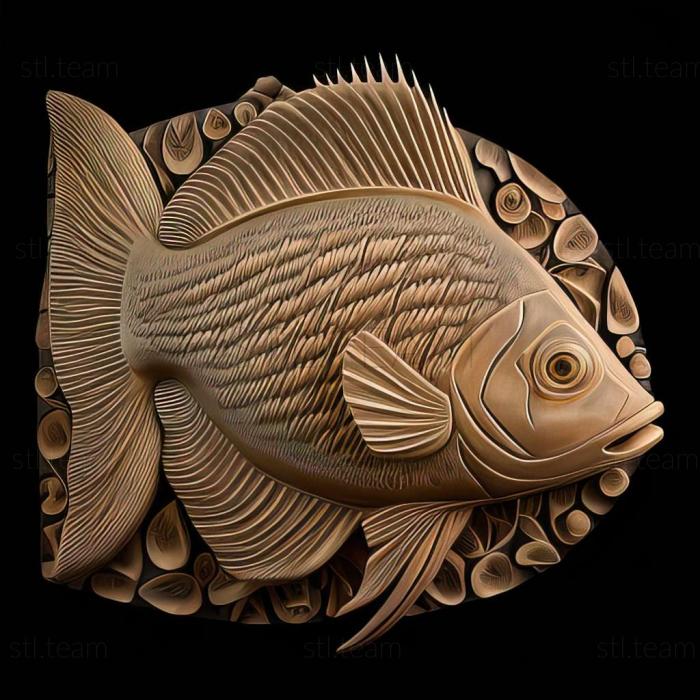 3D model Shell agassiz fish (STL)