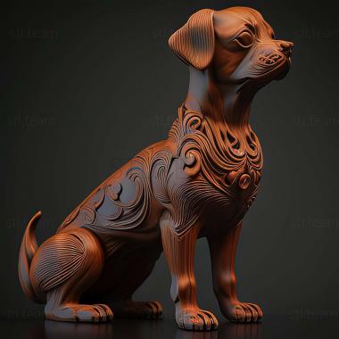 3D model Chinese Chongqing dog (STL)