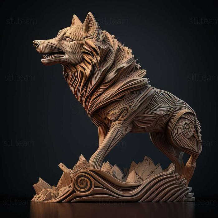 3D модель Арго вовк знаменита тварина (STL)