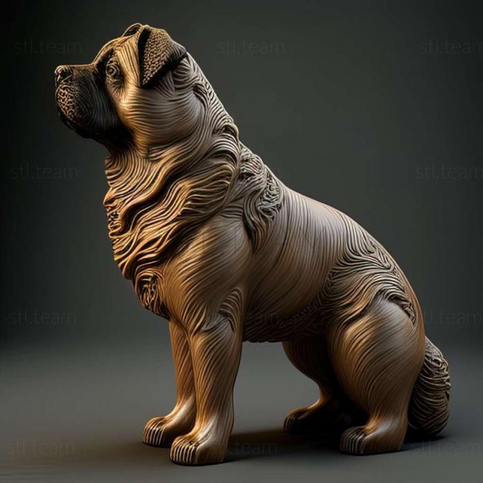 3D model Portuguese Shepherd dog (STL)