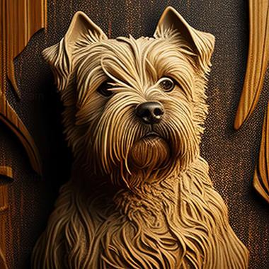 3D model Dandy Dinmont Terrier dog (STL)