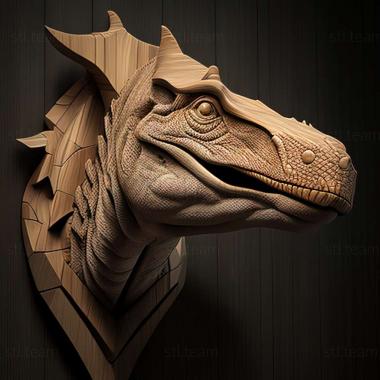 3D модель Нигрозавр геррозарус (STL)