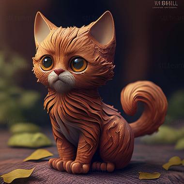 3D model Sybil cat famous animal (STL)