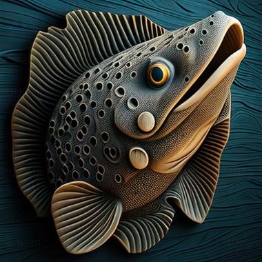3D модель Риба сом крапчастий (STL)