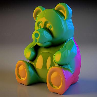 3D модель 3d модель клейкого ведмедика (STL)