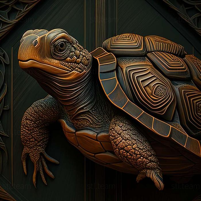 3D модель Кики черепаха известное животное (STL)