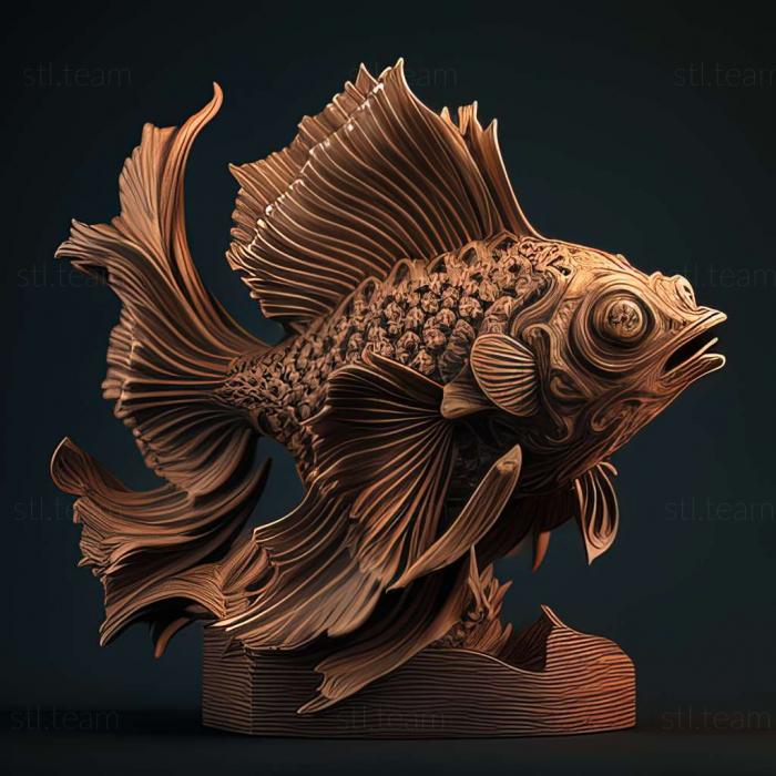 3D model Planiloricaria fish (STL)