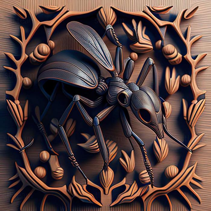 3D model Polyrhachis monista (STL)