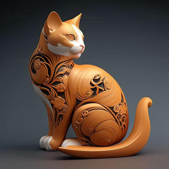 Animals Oriental Bicolour cat