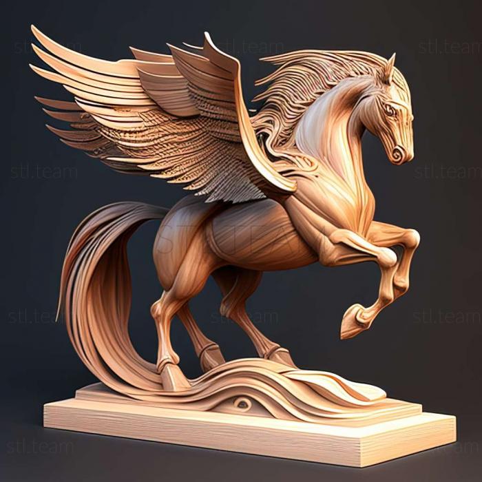 pegasus on stand3d