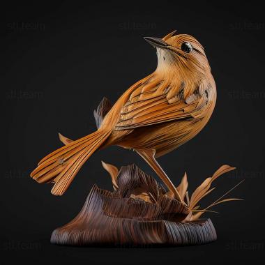 3D модель Cisticola bakerorum (STL)