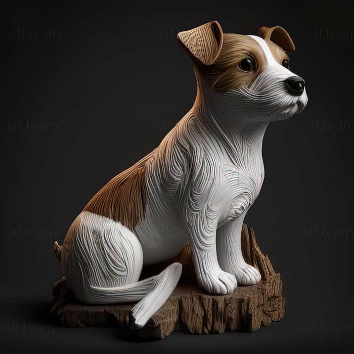 3D model Jack Russell Terrier dog (STL)