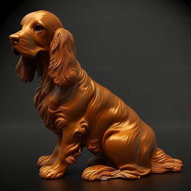 3D model English Cocker Spaniel dog (STL)