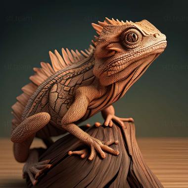 3D модель Hemidactylus garnotii (STL)