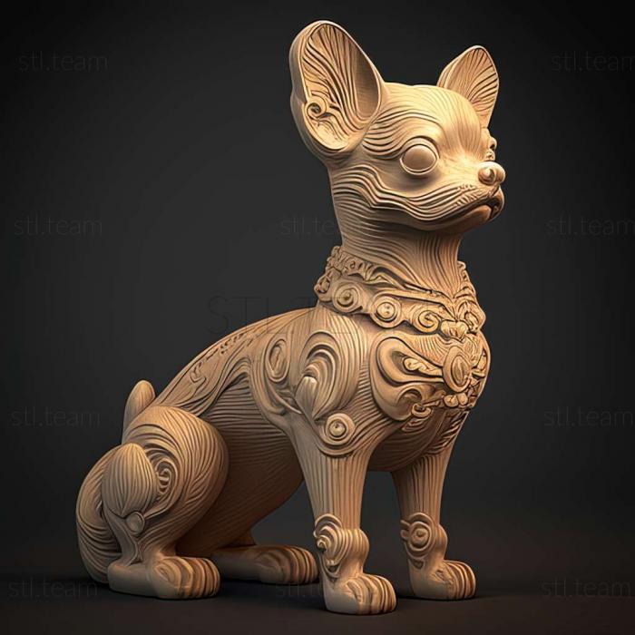 3D модель Китайська чунцінська собака (STL)