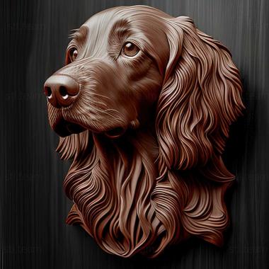 3D model Scottish Setter dog (STL)