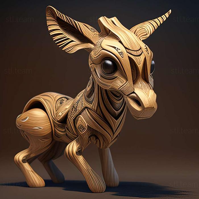 3D model Pocho famous animal (STL)