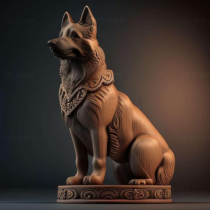 3D model Bulgarian Shepherd dog (STL)