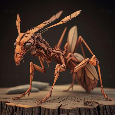 3D model Ichneumon rufomesonator (STL)