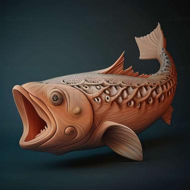 3D модель Oncorhynchus masou rhodurus (STL)