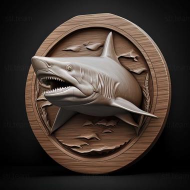 3D model Carcharhinus leiodon (STL)