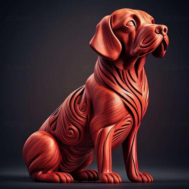 3D model Red Dog famous animal (STL)