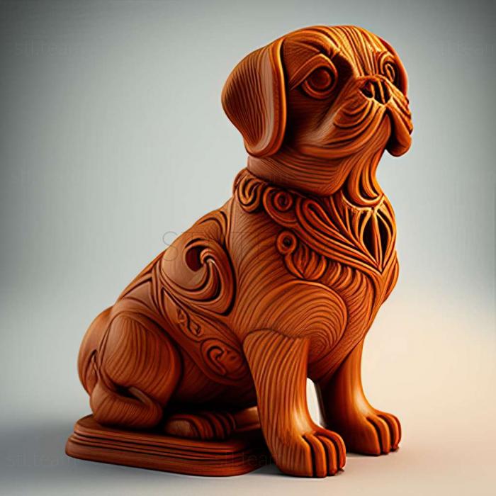 3D model Portuguese podengu dog (STL)