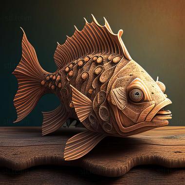 3D model Marine junker fish (STL)