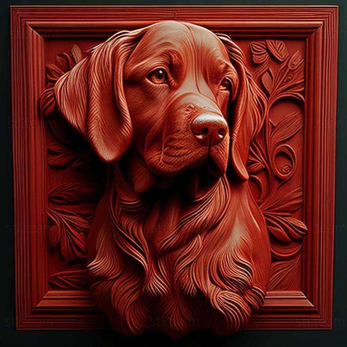 3D model Red Dog famous animal (STL)