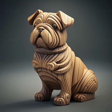 3D model Miss Beazley dog famous animal (STL)