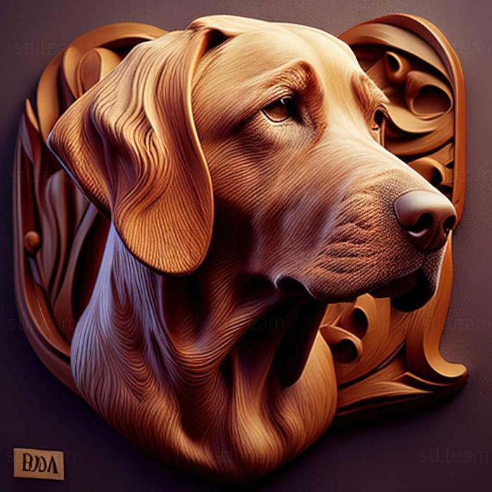 3D model Rajapalayam dog breed dog (STL)