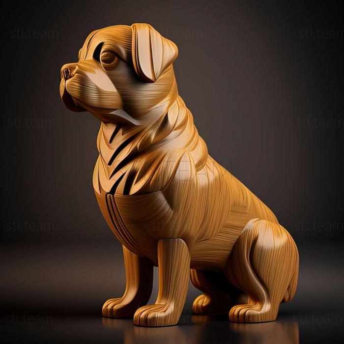 3D model Leo the dog famous animal (STL)