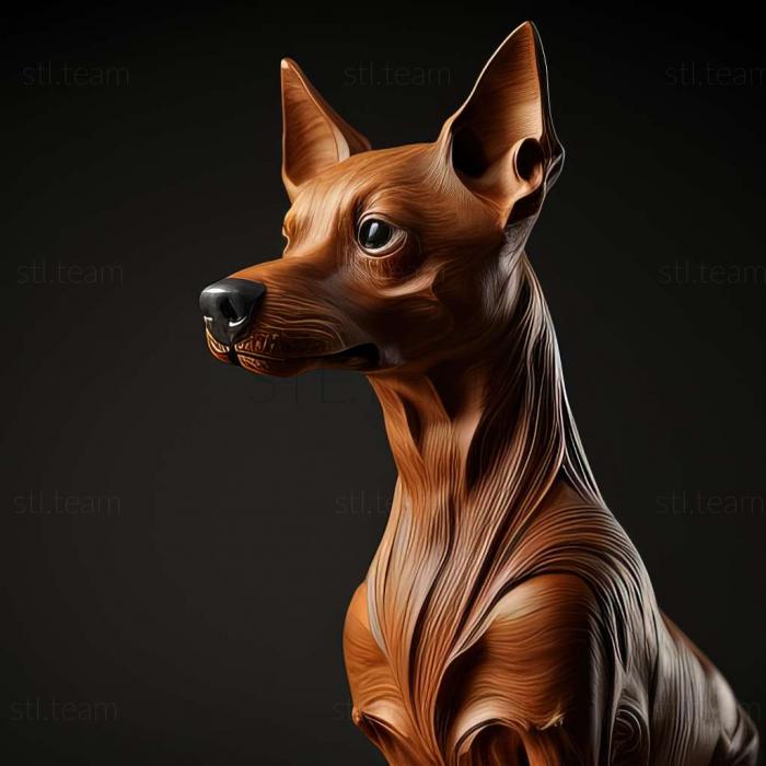 3D model Austrian Pinscher dog (STL)