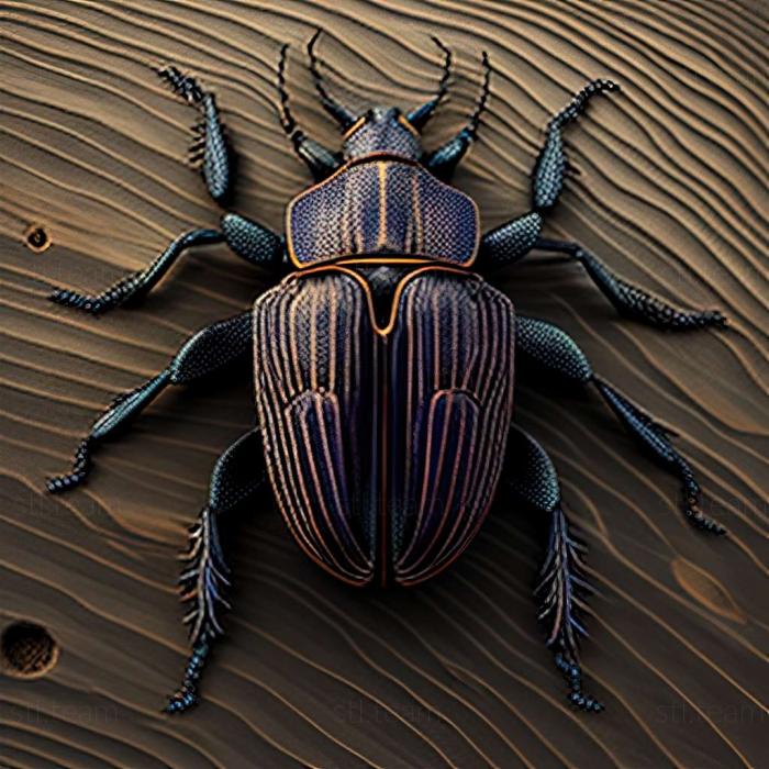 3D model Calosoma anthracinum (STL)