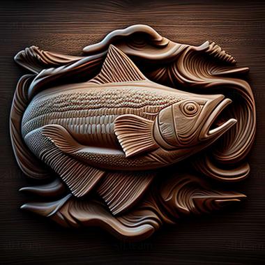 3D модель Элегантная рыба-сом (STL)