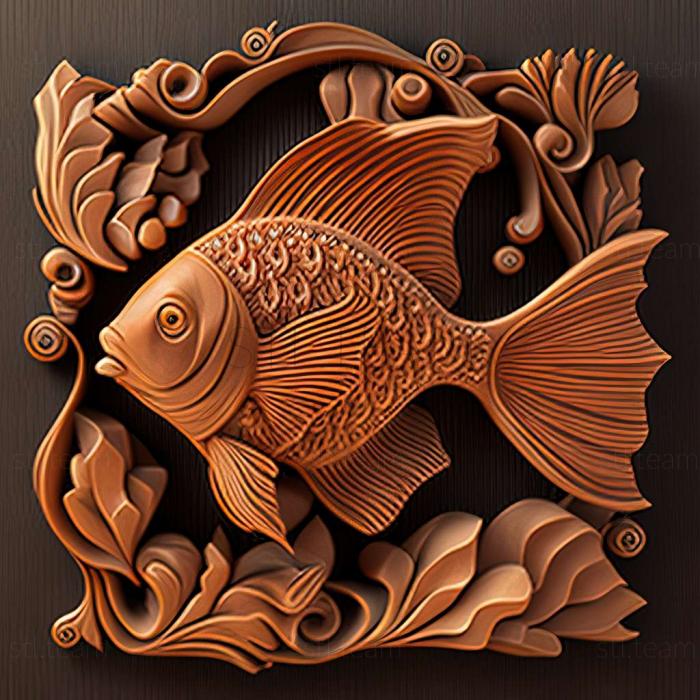 3D model Butterfly fish fish (STL)