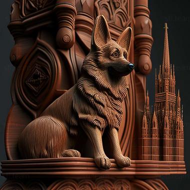 3D model Moscow Watchtower dog (STL)