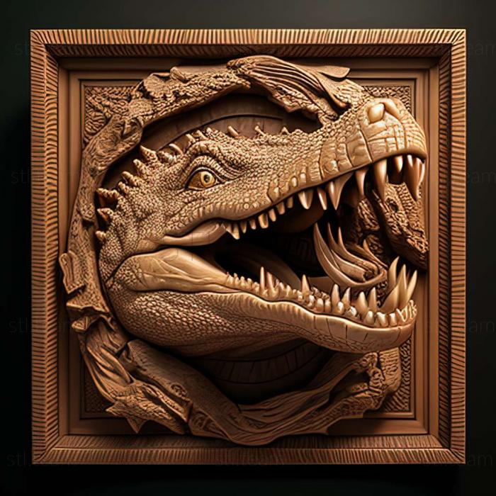 3D model Gustav crocodile famous animal (STL)