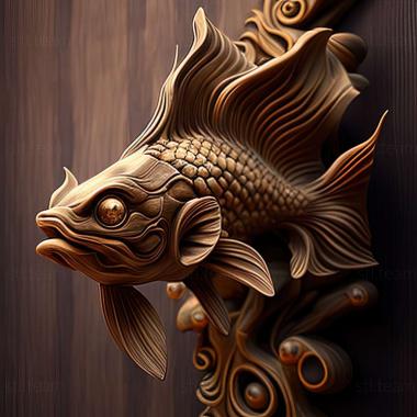 3D модель Разновидность рыбы Калико (STL)
