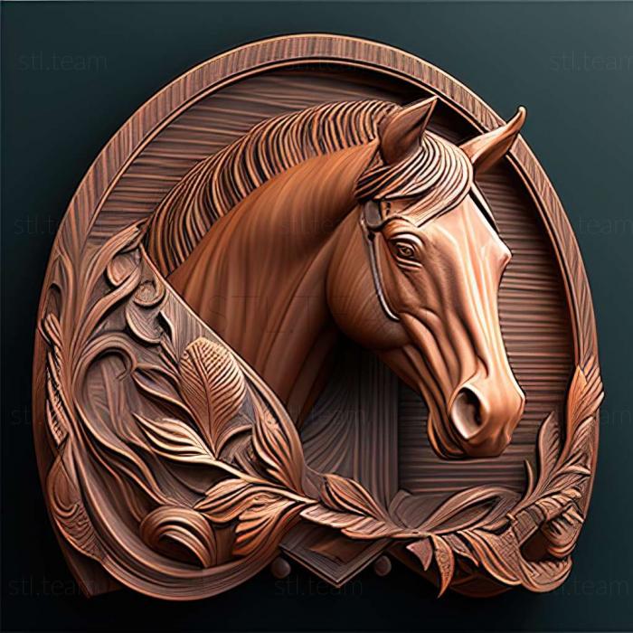 3D model Darley Arabian famous animal (STL)