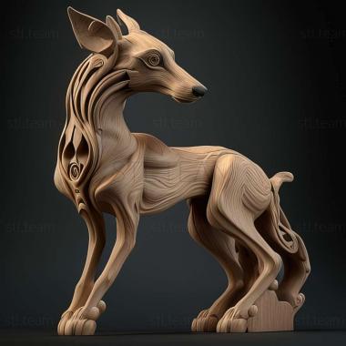 3D модель Гелерт мифология известное животное (STL)