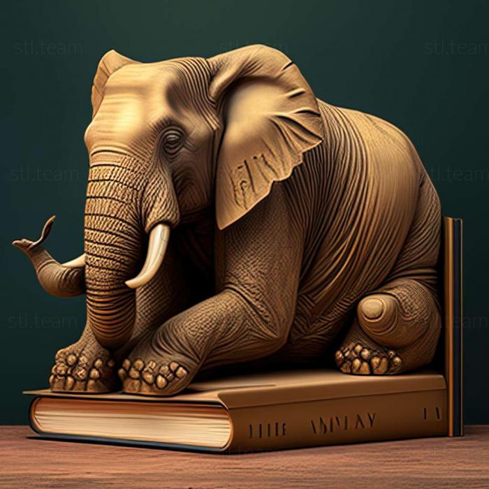 3D модель Дьюи — известное животное, которое читал книги. (STL)