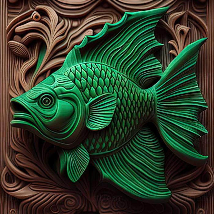 Зелена риба-мечоносець
