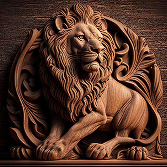 3D model Gripsholm Lion famous animal (STL)