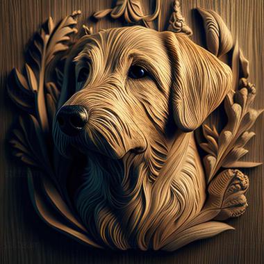 3D model Danish Swedish farm dog (STL)