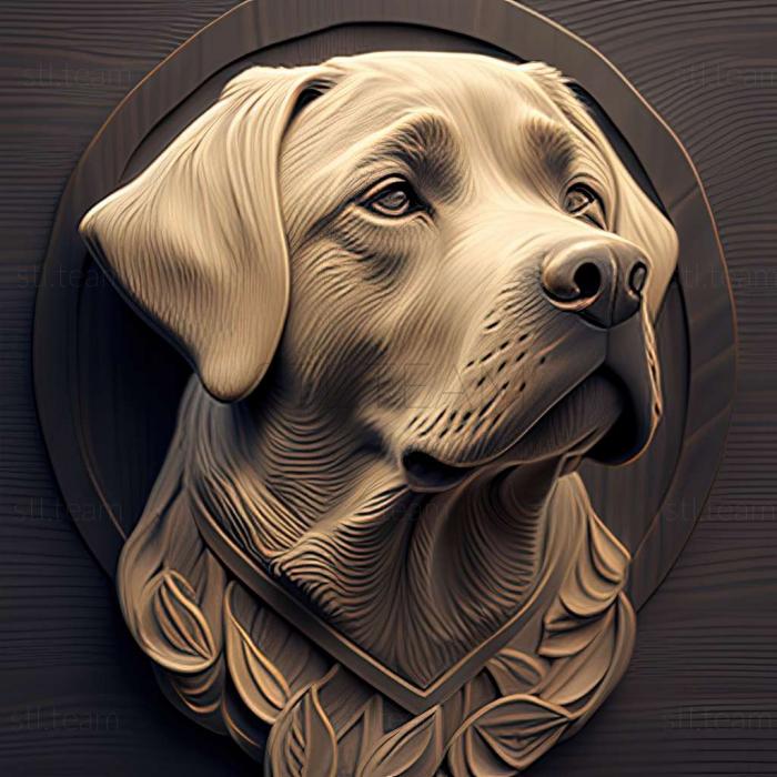 3D model Labrador Retriever dog (STL)